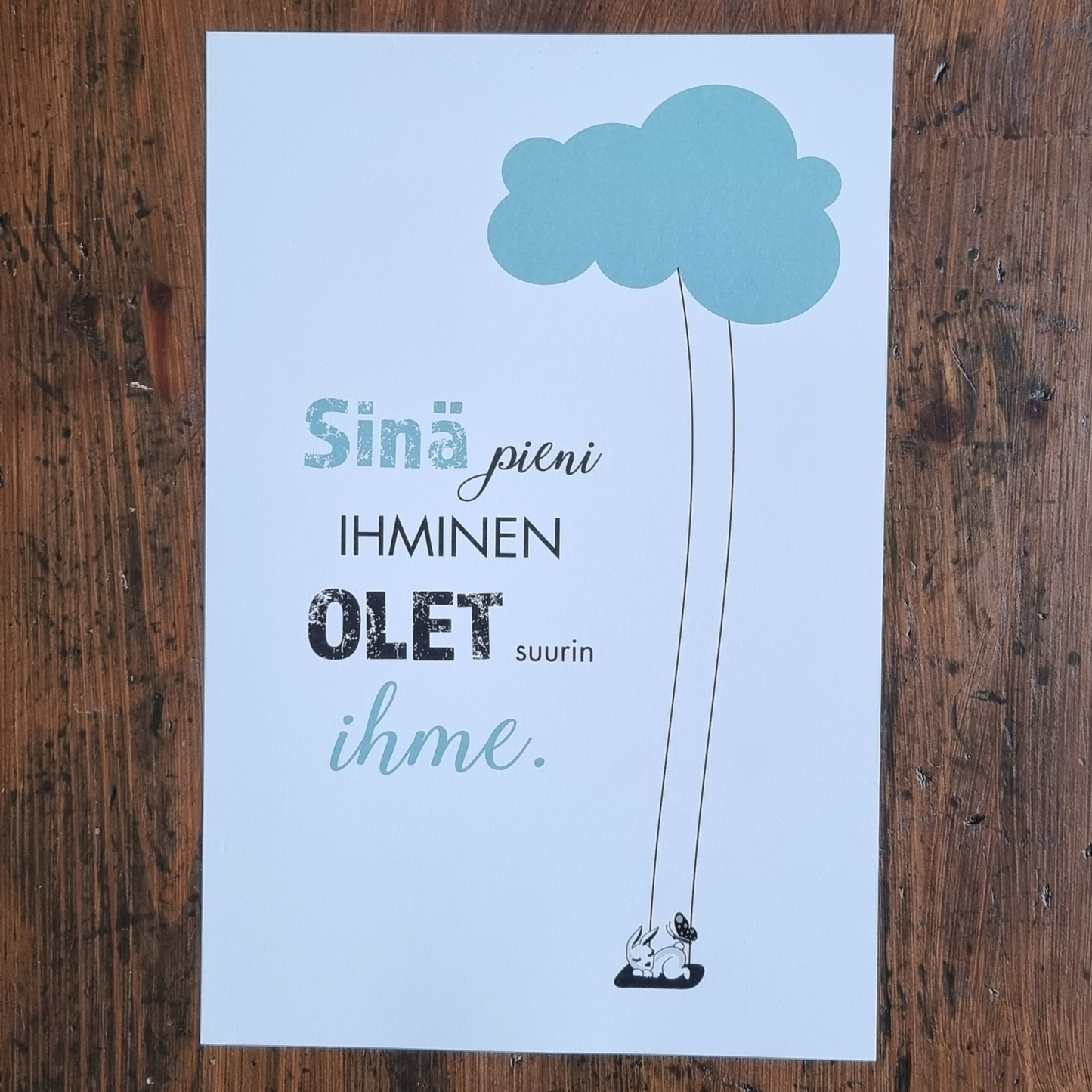 Sinä pieni -juliste, minttu