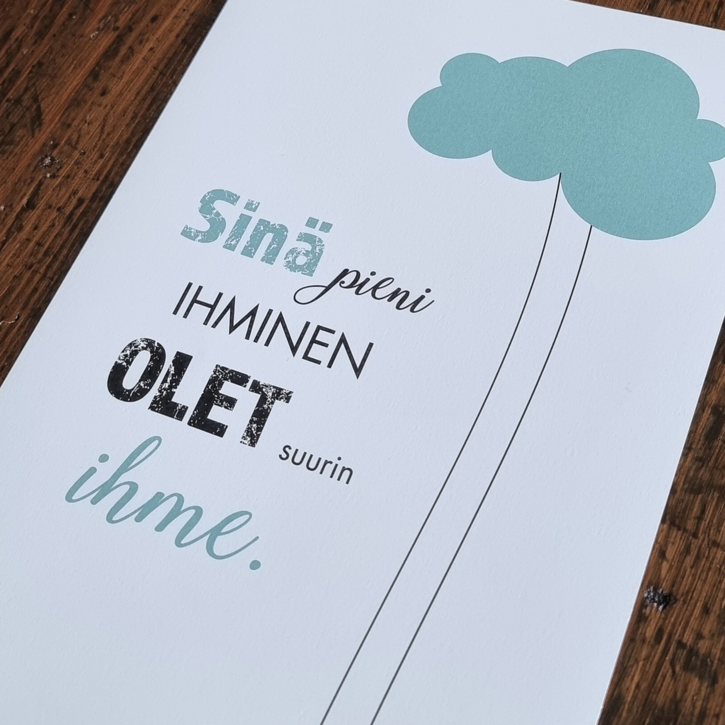 Sinä pieni -juliste, minttu