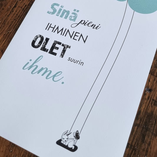 Sinä pieni -juliste, minttu