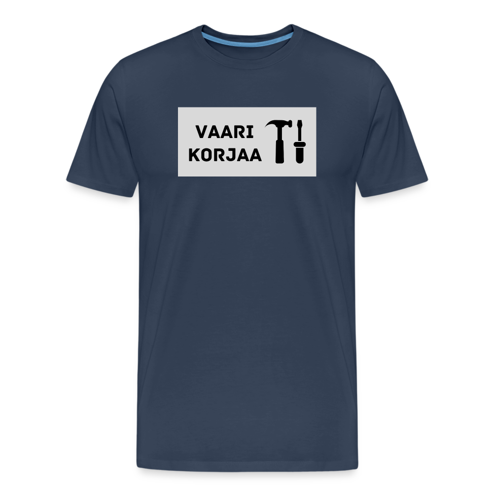 Vaari korjaa -t-paita, luomupuuvillaa - navy