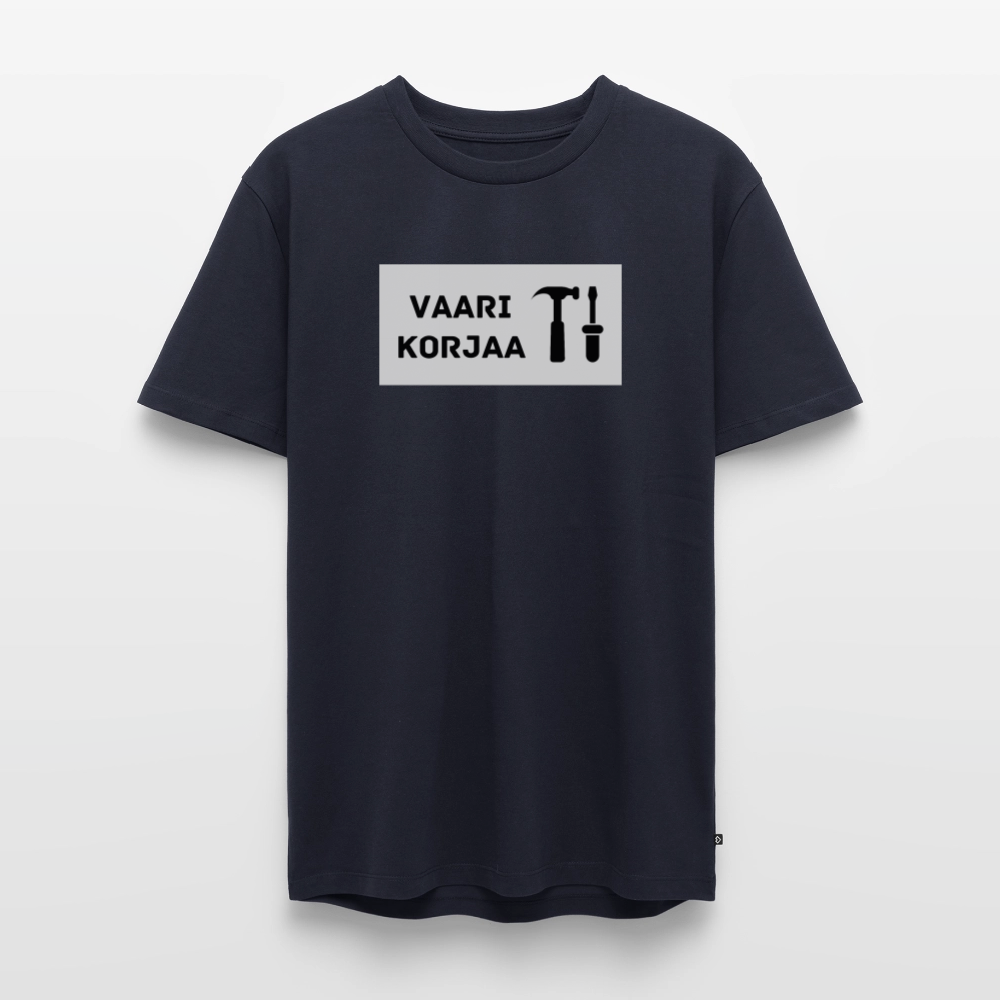 Vaari korjaa -t-paita, luomupuuvillaa - laivastonsininen