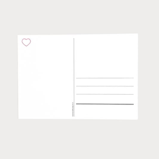 Babyshower-kortti, mintunvärinen