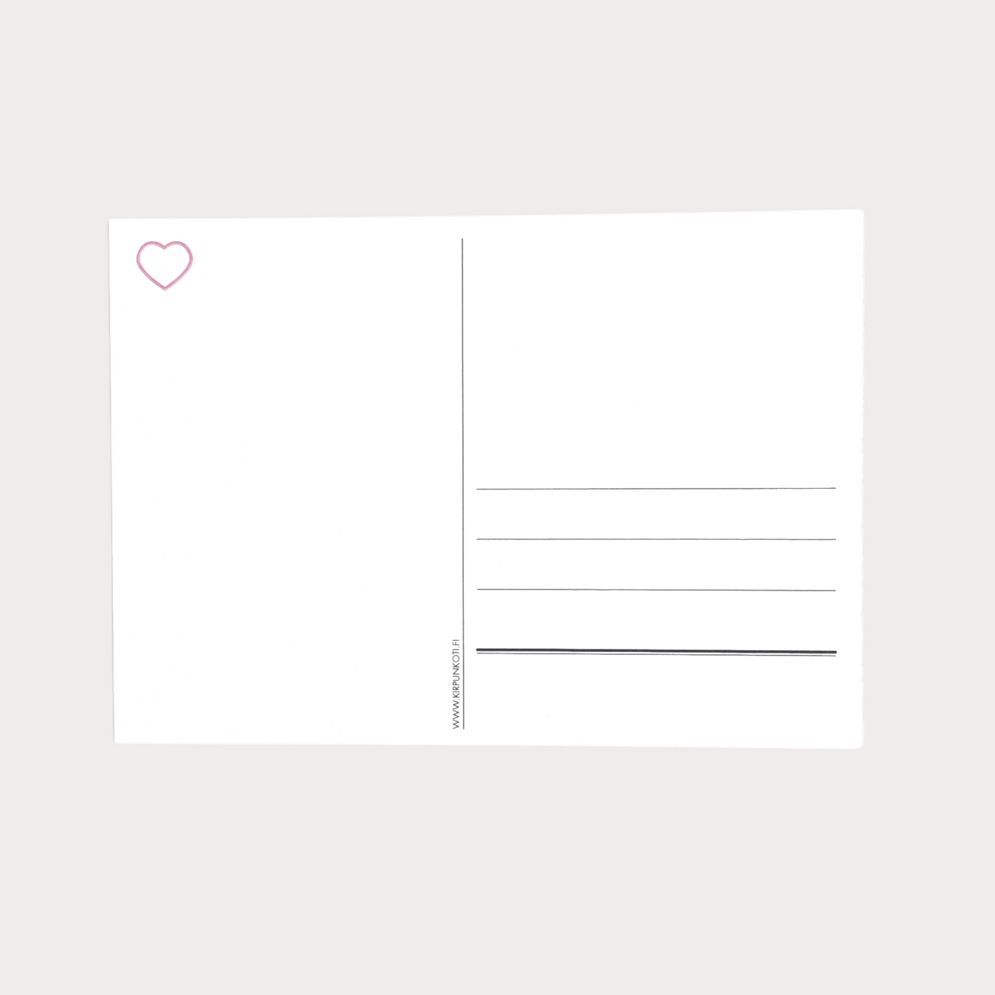 Babyshower-kortti, vaaleanpunainen