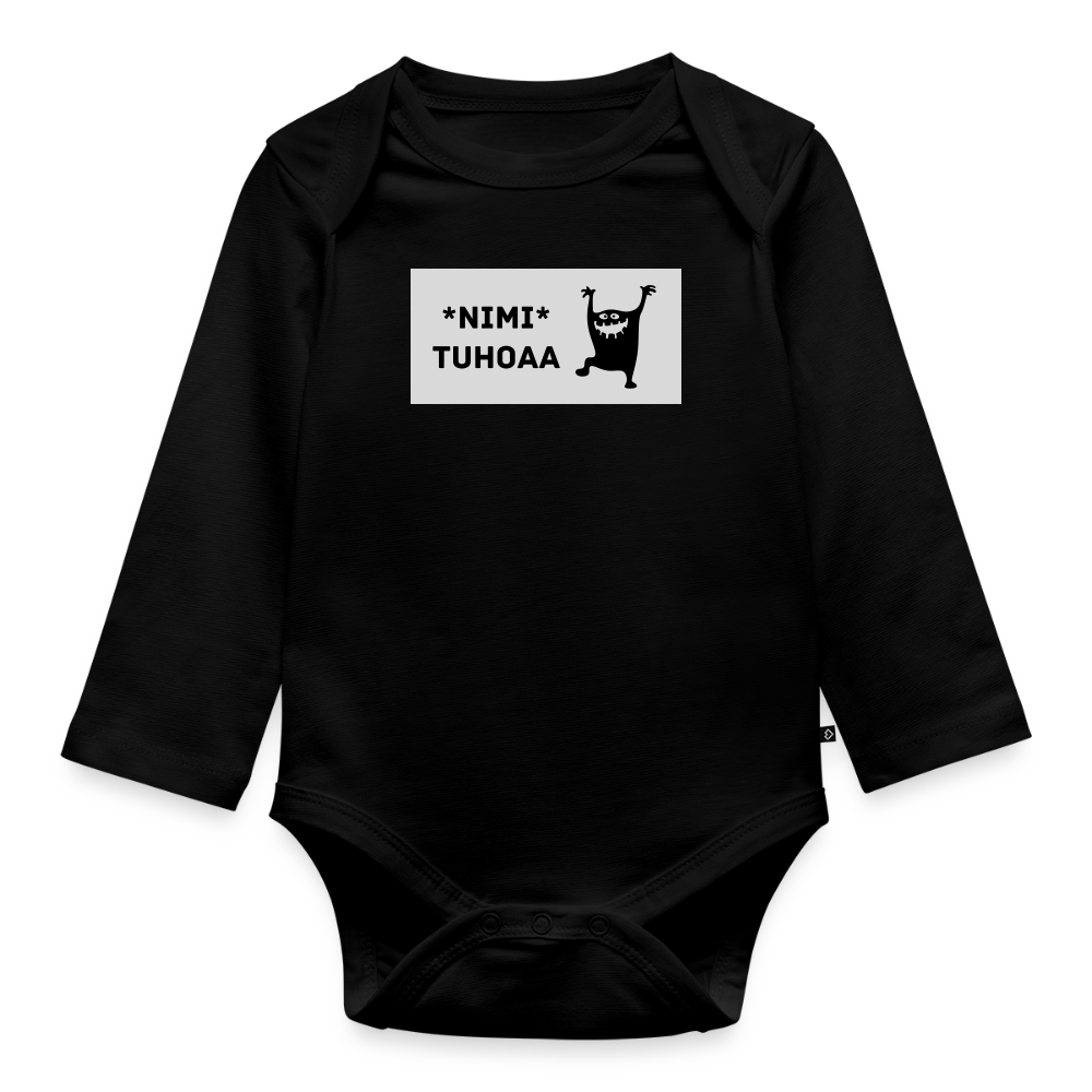 Iskä hoitaa -t-paita, luomupuuvillaa - musta