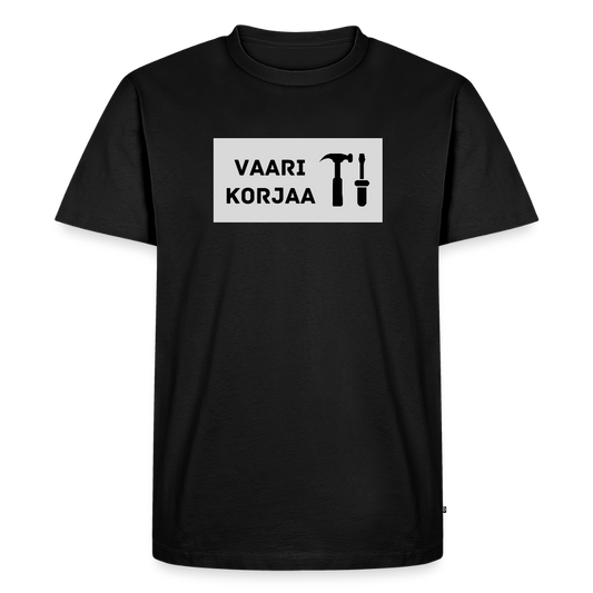 Vaari korjaa -t-paita, luomupuuvillaa - musta