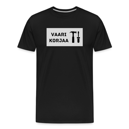 Vaari korjaa -t-paita, luomupuuvillaa - musta