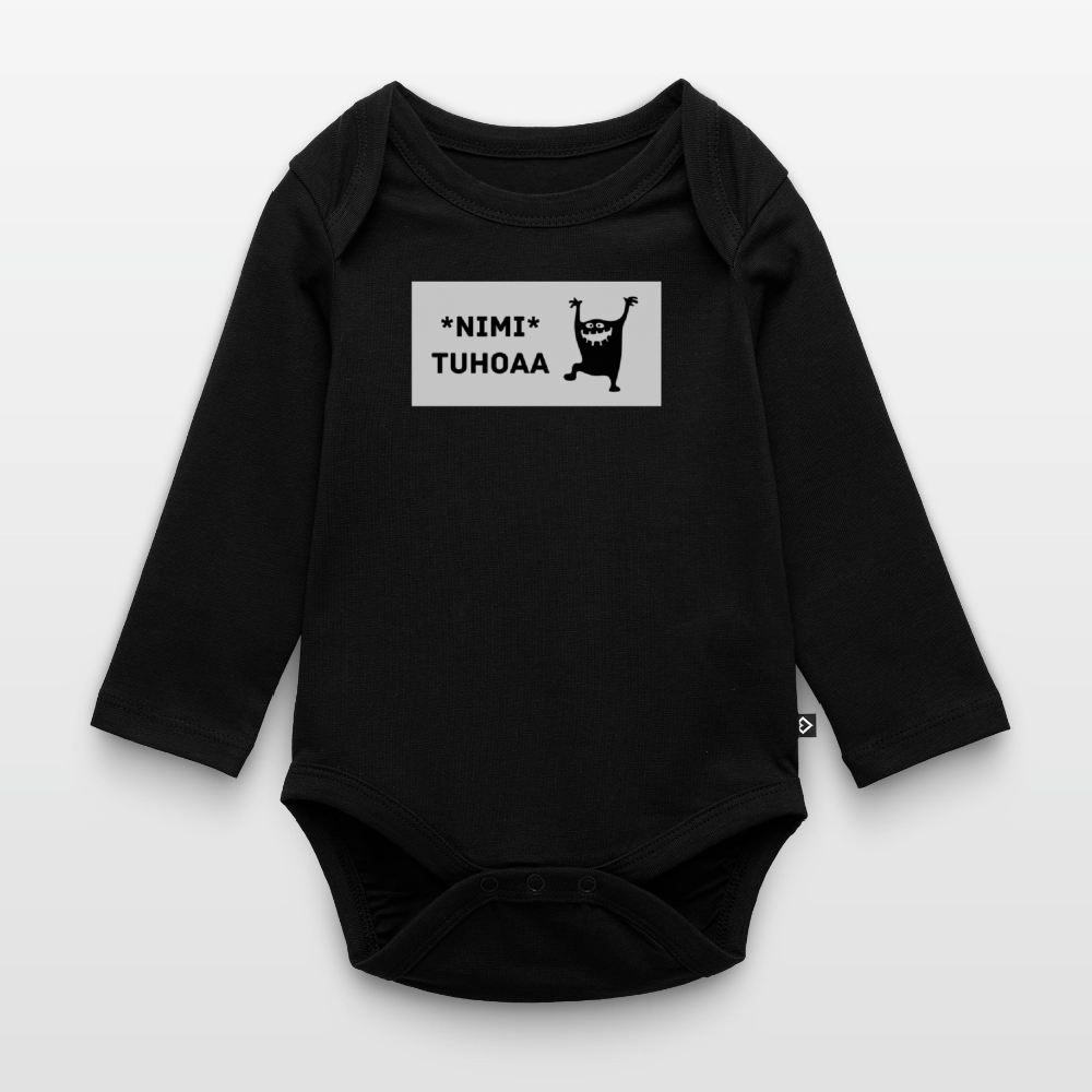 Iskä hoitaa -t-paita, luomupuuvillaa - musta