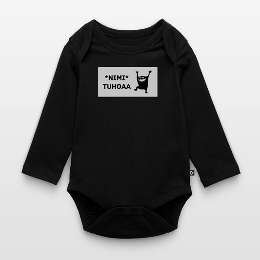 Iskä hoitaa -t-paita, luomupuuvillaa - musta