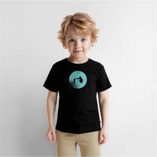 Special bond - lasten t-paita, light blue, luomupuuvillaa - musta