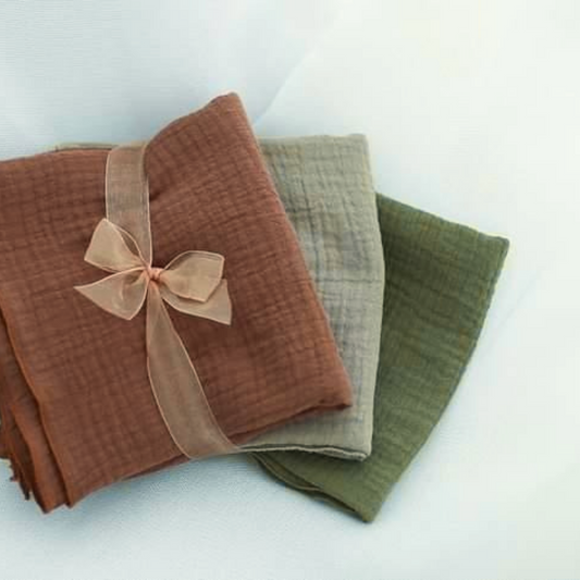 3 kpl harsosetti, pehmeää luomupuuvillaa