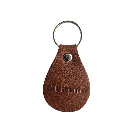 mumma avaimenperä nahkainen äitienpäivä äitienpäivälahja äiti mummi mummo mummu mumma mamma mumma mommo famo famu fammu fammo isoäiti nyckelring i läder lahja tulevalle isoäidille lahja tuoreelle mummolle