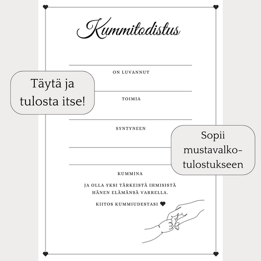 itse tulostettava kummitodistus itse täytettävä kummitodistus itse ladattava kummitodistus pohja kummitodistuspohja nimiäisiin ristiäisiin todistus kummiudesta haltijakummitodistus kummitodistus kirkkoon kuulumattomalle annetaanko nimiäisissä kummitodistus mitä kummitodistuksessa lukee miten kysyä kummiksi milloin kysyä kummiksi kummiksi pyytäminen poikien nimet tyttöjen nimet suosituimmat nimet kummien kummin tehtävät velvollisuudet kummien muistaminen kiittäminen ristiäiset nimiäiset kuinka monta kummia