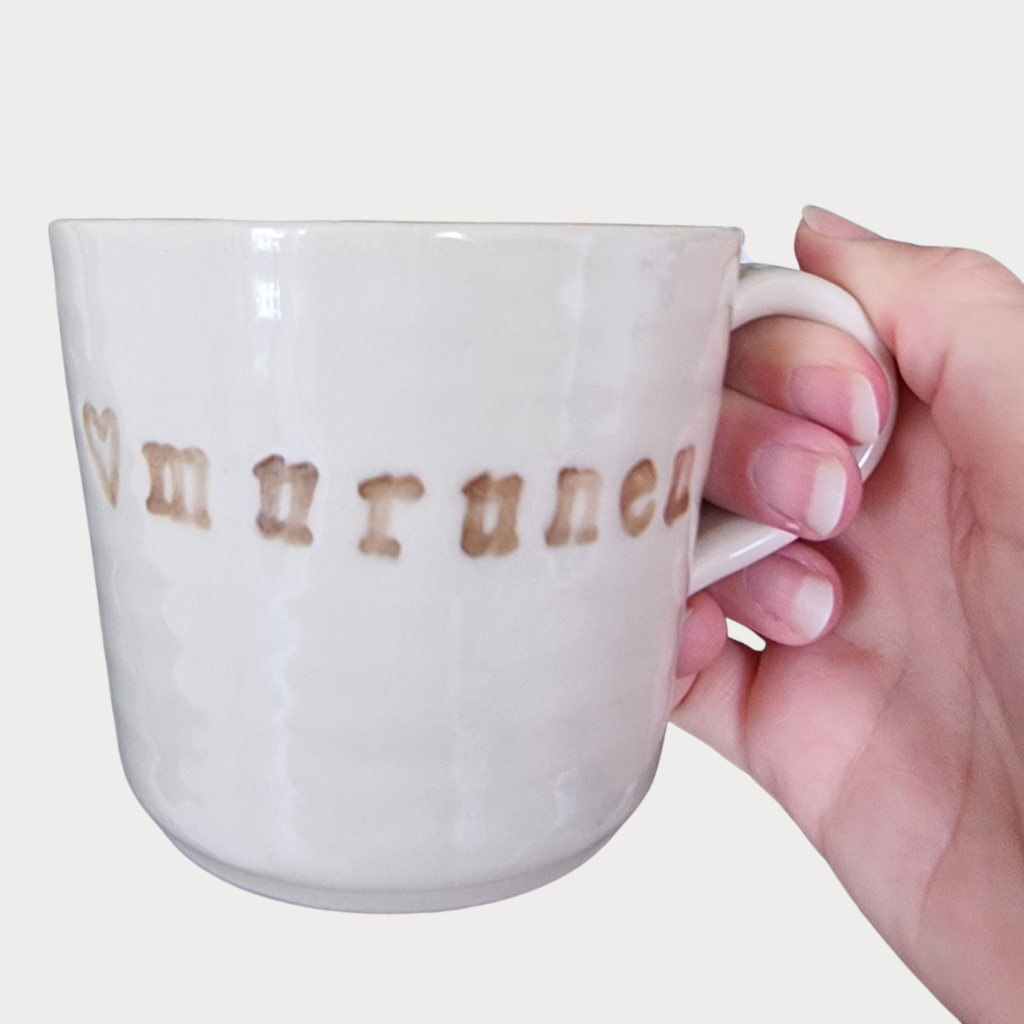 Keraaminen murunen-muki, koko M 2 dl, käsintehty [PIENI ERÄ - TILAA PIAN]