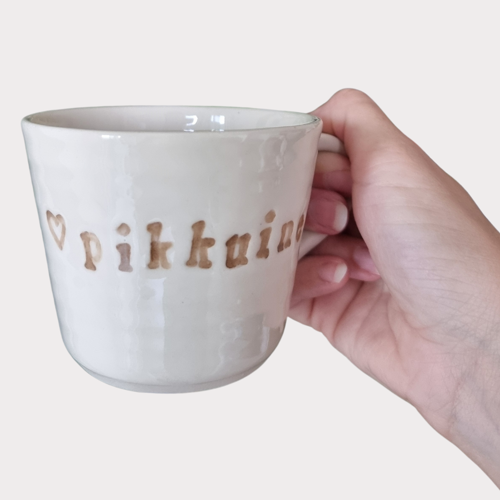 Keraaminen pikkuinen-muki, koko M 2 dl, käsintehty [PIENI ERÄ - TILAA PIAN]